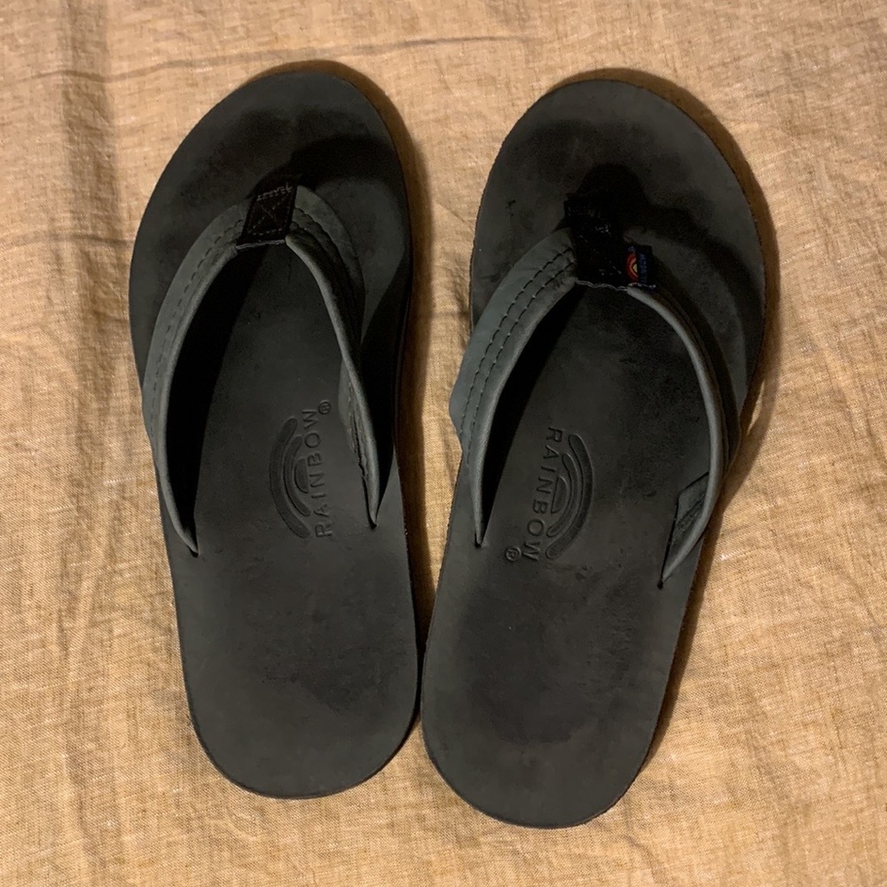 Rainbow classic leather sandals size 10-11